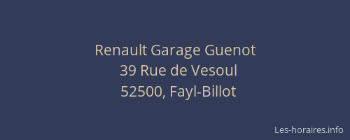 Renault Garage Guenot