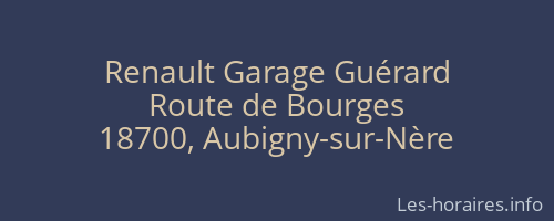 Renault Garage Guérard