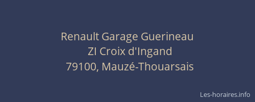 Renault Garage Guerineau