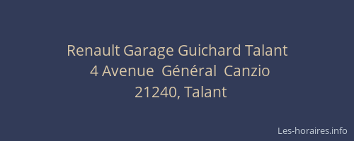 Renault Garage Guichard Talant