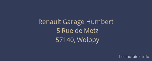 Renault Garage Humbert