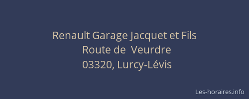 Renault Garage Jacquet et Fils