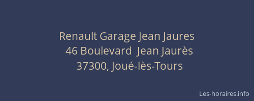 Renault Garage Jean Jaures