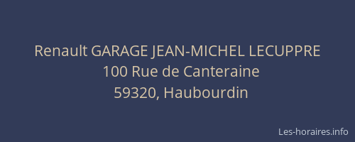 Renault GARAGE JEAN-MICHEL LECUPPRE