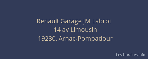 Renault Garage JM Labrot