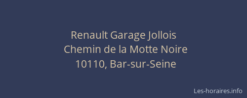 Renault Garage Jollois