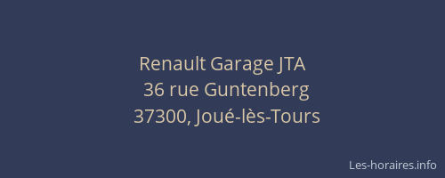 Renault Garage JTA
