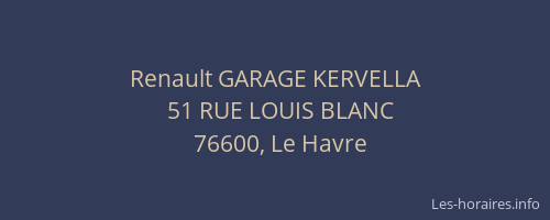Renault GARAGE KERVELLA