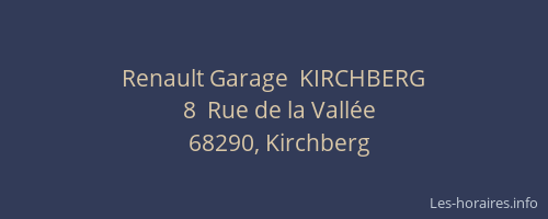 Renault Garage  KIRCHBERG
