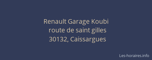 Renault Garage Koubi
