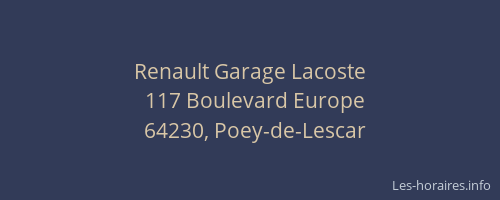 Renault Garage Lacoste