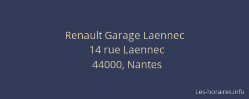 Renault Garage Laennec