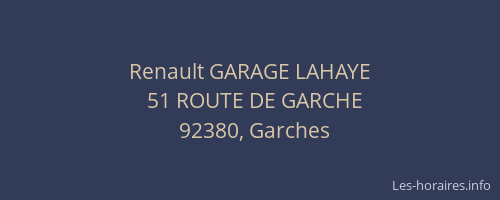 Renault GARAGE LAHAYE