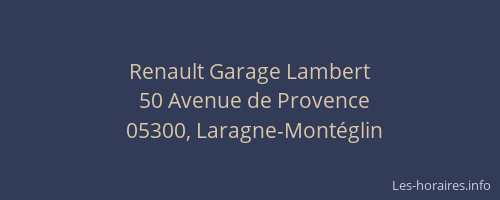 Renault Garage Lambert