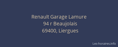 Renault Garage Lamure