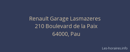 Renault Garage Lasmazeres