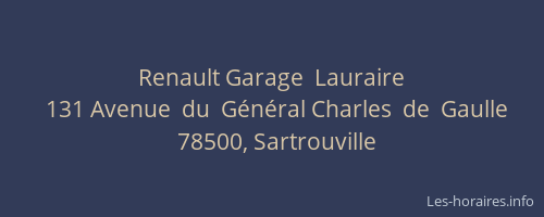 Renault Garage  Lauraire