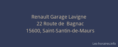 Renault Garage Lavigne