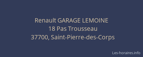 Renault GARAGE LEMOINE