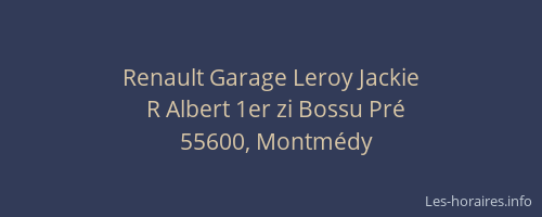 Renault Garage Leroy Jackie
