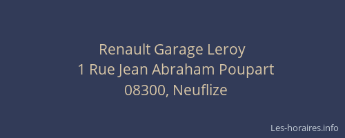 Renault Garage Leroy