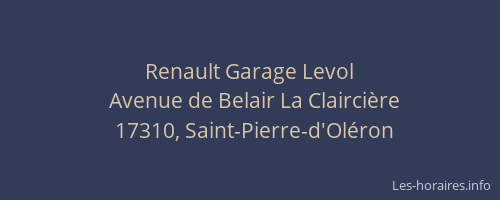 Renault Garage Levol