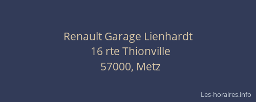 Renault Garage Lienhardt