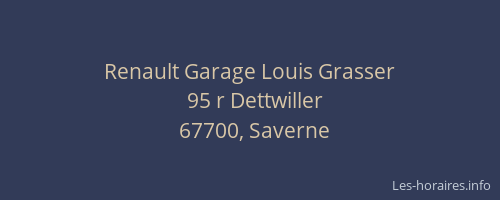 Renault Garage Louis Grasser
