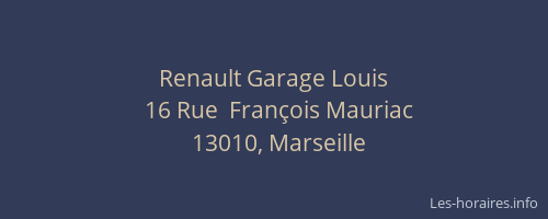 Renault Garage Louis