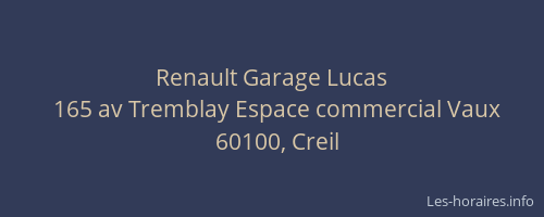 Renault Garage Lucas