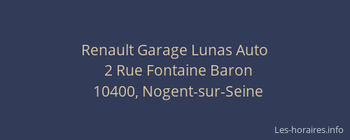 Renault Garage Lunas Auto