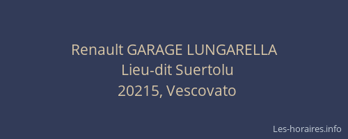 Renault GARAGE LUNGARELLA