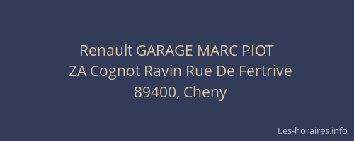 Renault GARAGE MARC PIOT