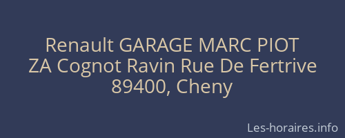 Renault GARAGE MARC PIOT