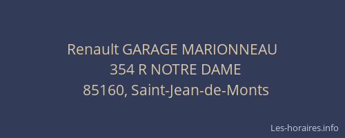 Renault GARAGE MARIONNEAU