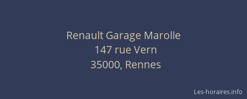 Renault Garage Marolle