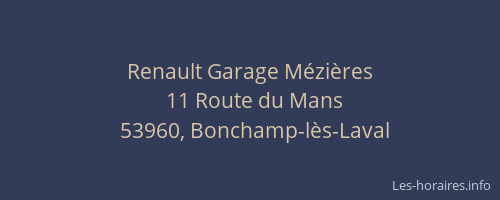 Renault Garage M&eacute;zi&egrave;res