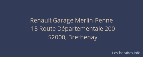 Renault Garage Merlin-Penne