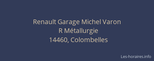 Renault Garage Michel Varon