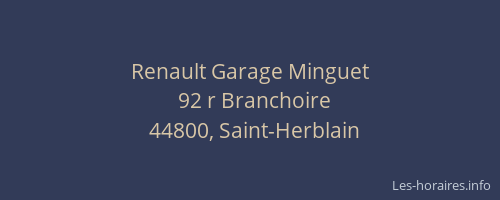 Renault Garage Minguet