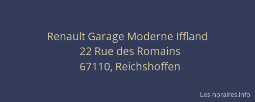 Renault Garage Moderne Iffland