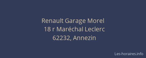 Renault Garage Morel
