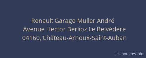Renault Garage Muller André