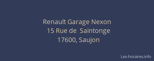 Renault Garage Nexon
