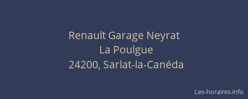Renault Garage Neyrat