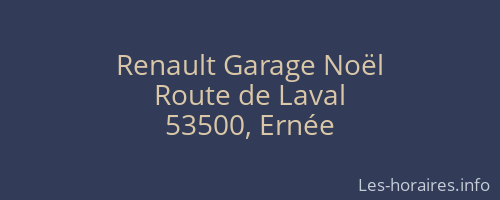 Renault Garage Noël