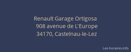 Renault Garage Ortigosa
