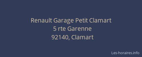 Renault Garage Petit Clamart