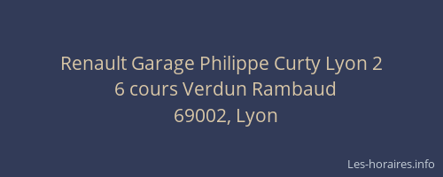 Renault Garage Philippe Curty Lyon 2