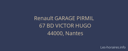 Renault GARAGE PIRMIL
